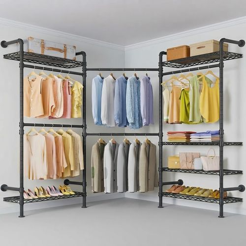 Timate L3 L-Shape Corner Clothes Rack