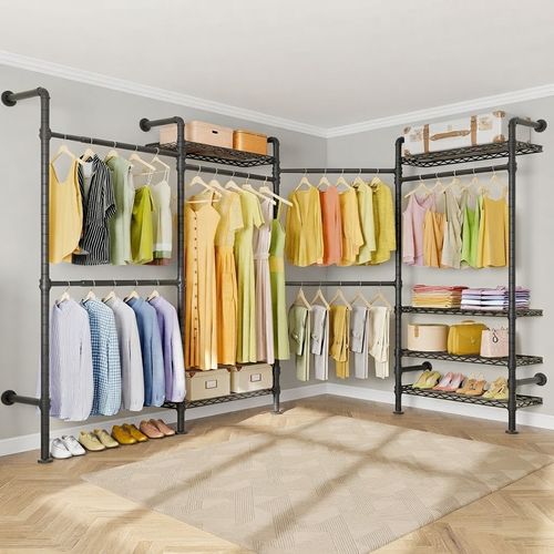 Timate L4 L-Shape Corner Garment Rack